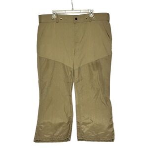Vintage REMINGTON Pants Mens Size 42 Khaki Nylon Brush Guard Hunting Made In USA